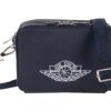Dior x Jordan Wings Messenger Bag Navy in Calfskin with Silver-Tone