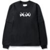 KAWS x Sacai Flock Print Long Sleeve T-shirt