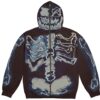 Travis Scott For Fragment Skeleton Zip Hoodie Multi