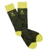 Psycho Bunny Socks Black Yellow