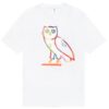 OVO Watercolour Owl Tee White