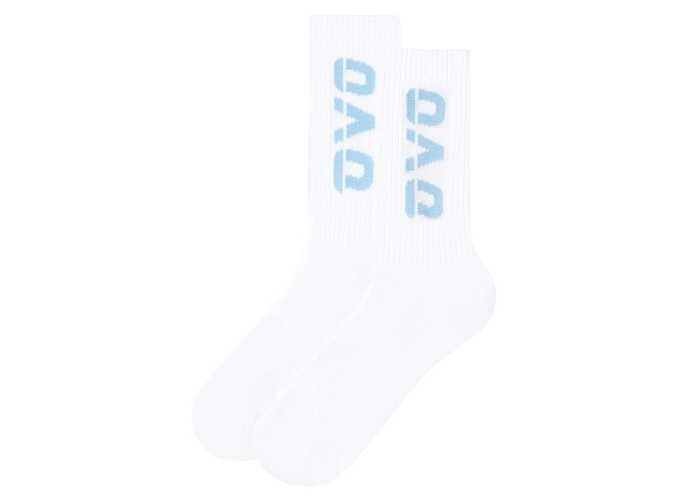 OVO Sport Socks White Blue