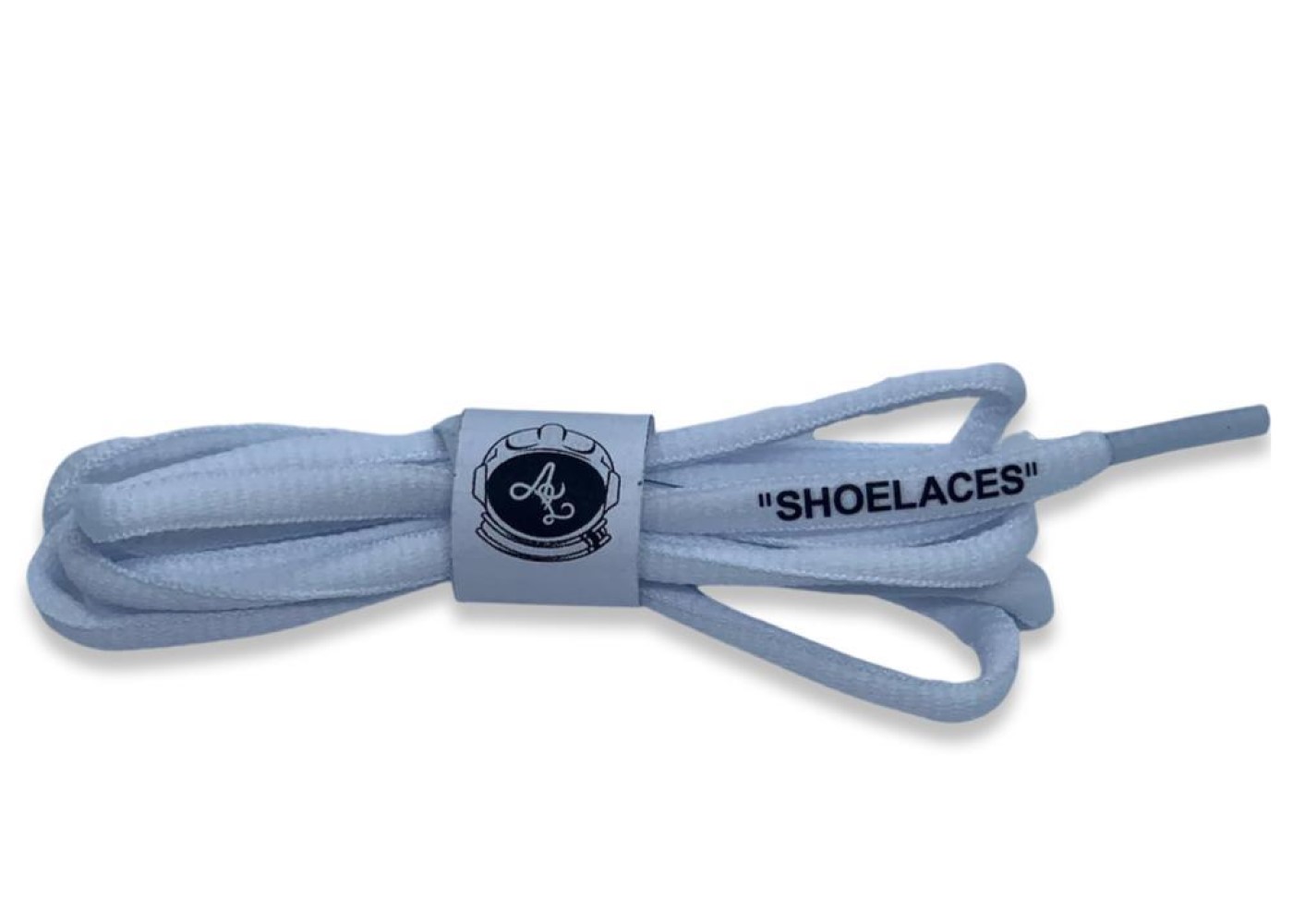 Astrolaces Oval Laces “SHOELACES” White