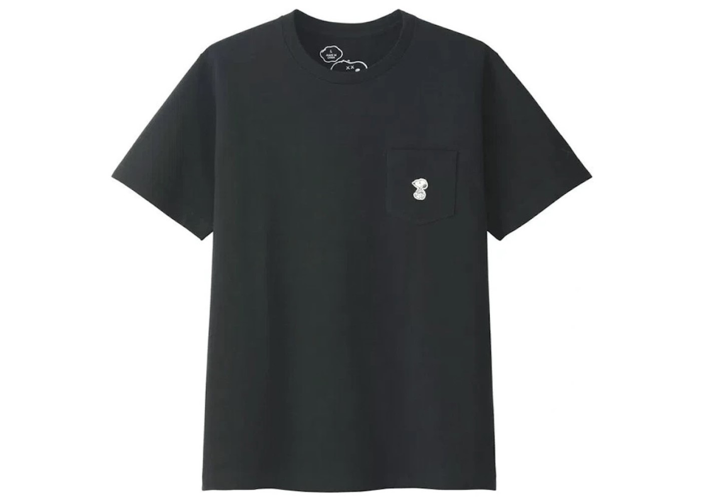 KAWS x Uniqlo x Peanuts Snoopy Pocket Tee Black