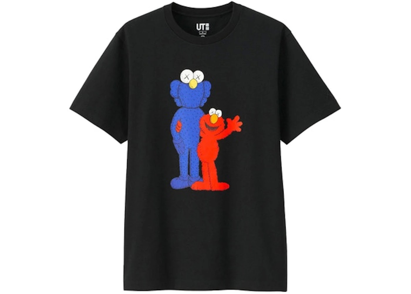 KAWS x Uniqlo x Sesame Street BFF Elmo Tee (Asia Sizing) Black