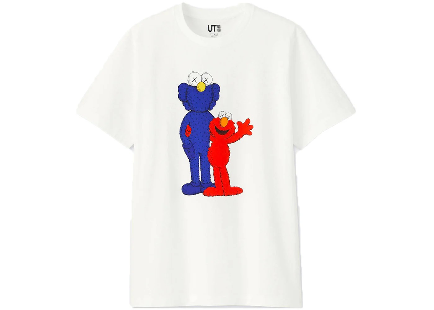 KAWS x Uniqlo x Sesame Street BFF Elmo Tee (Asia Sizing) White